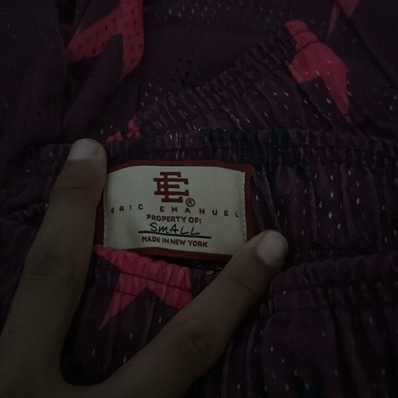 Eric Emanuel x BAPE Miami Basic Short Purple - Picture 3 of 3